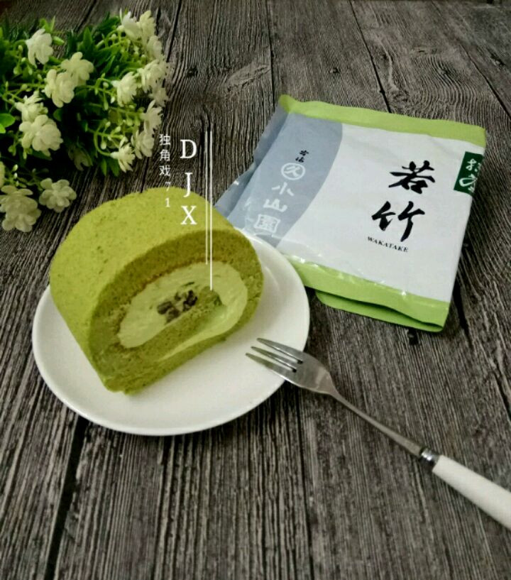 抹茶蜜豆瑞士卷图3