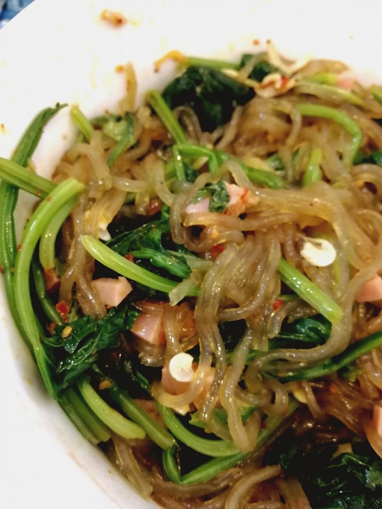 凉拌菜——粉丝菠菜图1