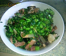 腊菜炒乡下老腊肉的做法