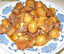 虎皮蛋烧排骨的做法
