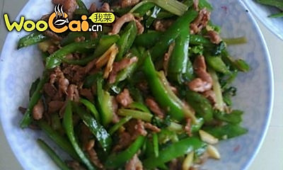 青椒炒肉的做法